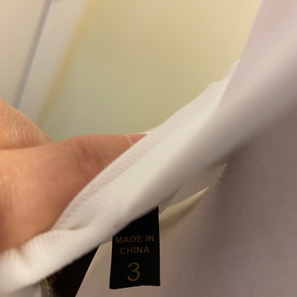 White Dress with Jewel Detail - Picture 6 of 6